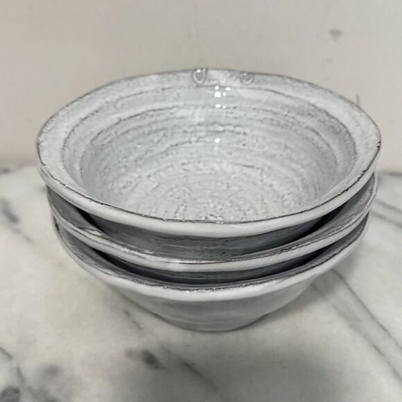 Anthropologie Set Of 3 Galestro Fatto A Mano Light Gray Cereal
Bowls Italy NEW - Picture 7 of 9